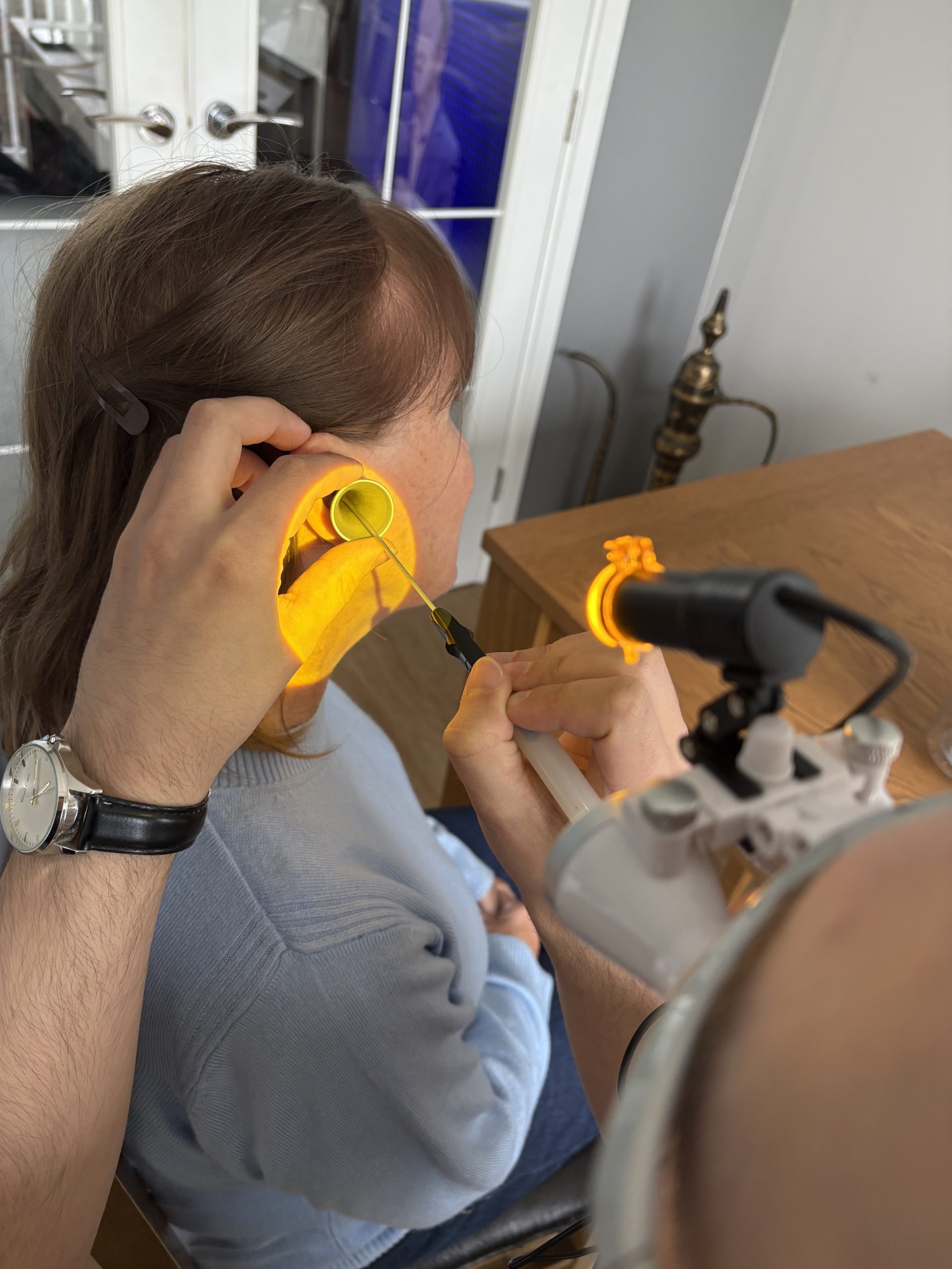 professional ear wax removal Cramlington Earluxe home visit treatment